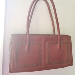 BCBG Maxazria Tan Structured Purse